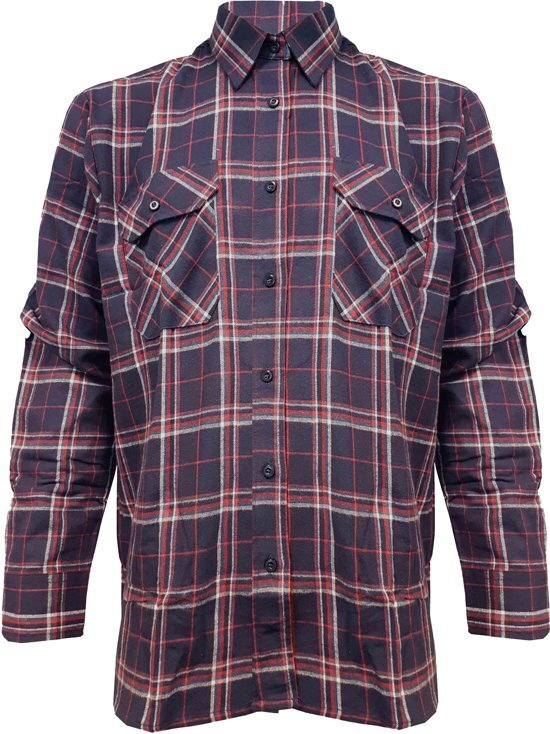 StÃ¸rvik Storvik Dawson - Flannel Blouse - Heren - Maat M - Navy / Rood