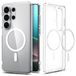 Spigen Ultra Hybrid MagFit Case pour Samsung Galaxy S26 Ultra Coque [Anti-jaunissement] Transparent, Compatible MagSafe – Clear White