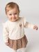 Vertbaudet robe bébé 2-en-1 à manches longues