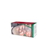 Konstsmide Decoratieve led-lichtketting, parelmoerbladen, 20 warmwitte diodes, werkt op batterijen, binnen, transparante kabel, 3 x AA 1,5 V (exc.) - 3167-343