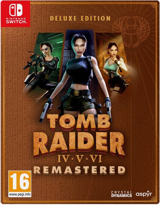 Tomb Raider IV-VI Remastered Starring Lara Croft: Deluxe Edition - Nintendo Switch - PAL