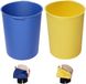 VEVOR 18,9 L Siliconen Emmervoering voor Betonmenging, Herbruikbaar, voor Het Mengen Van Dunne Mortel, Verf, Beton En Epoxyhars, Emmervoering, Voedselveilig, 2-Pack, Blauw/Geel