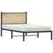 Maison Exclusive - Lit exclusif en métal, finition chêne Sonoma, sans matelas, dimensions 100x200 cm