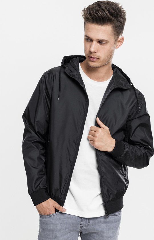 Urban Classics Heren Windbreaker - zwart - 4XL