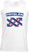 Bellatio Decorations Vlag van Friesland mouwloos shirt - tanktop - wit - heren - Fryslan L
