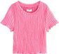 Next - Meisjes - T-shirt met textuur - Roze
