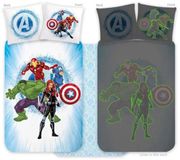 Marvel Avengers Avengers Peuterdekbedovertrek Glow in the Dark - 100 x 135 cm - Katoen