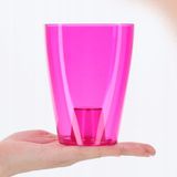 KADAX Bloempot, vierkant, roze, kunststof, Ø 9 cm