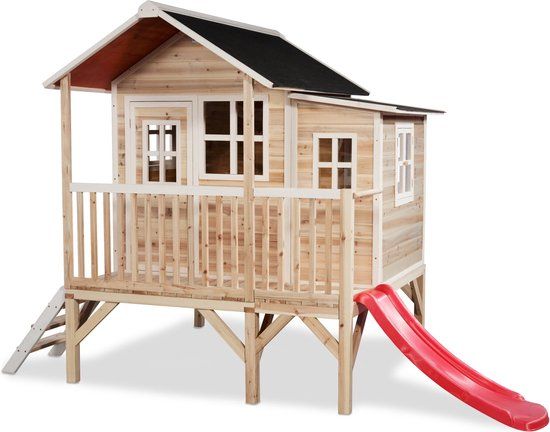 EXIT Loft 350 Wooden Playhouse - Natural