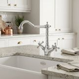 Aquanello Robinet de cuisine bec coudé Heritage Ascot CR-4002-HA