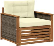 vidaXL - Buiten - Midden - Sofa - Naturel