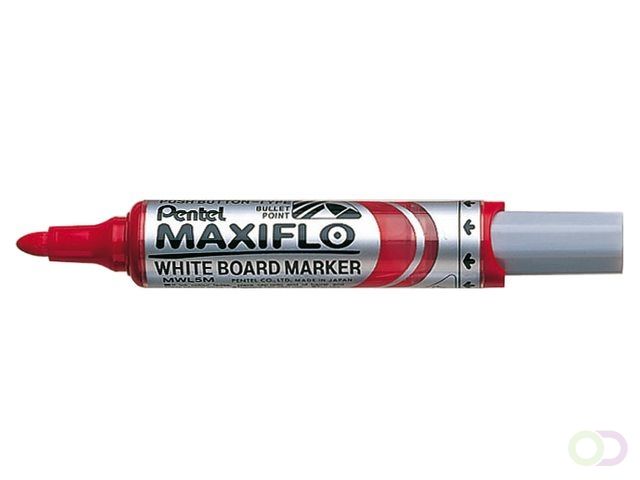 Pentel Viltstift MWL5M Maxiflo whiteboard rood 3mm