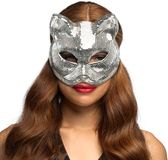 Boland - Masker Disco cat zilver