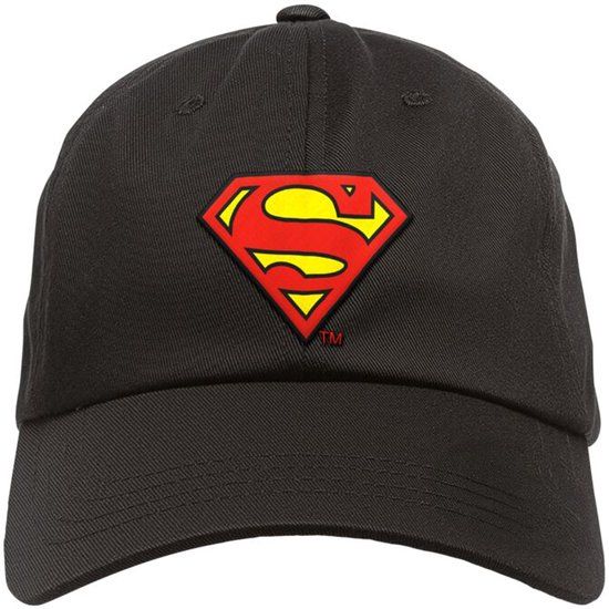 Superman Metal-Kids - Logo Unisex Cap - Zwart - M