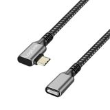LogiLink CUA0110 USB-kabel USB 3.2 Gen 2 (3.1 Gen 2) 0,5 m USB C 10 Gbit/s 100 W Zwart, Grijs