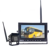 Caméra de recul numérique sans fil AHD 720P avec 18 LED IR et moniteur 7", adapté aux systèmes 12V/24V