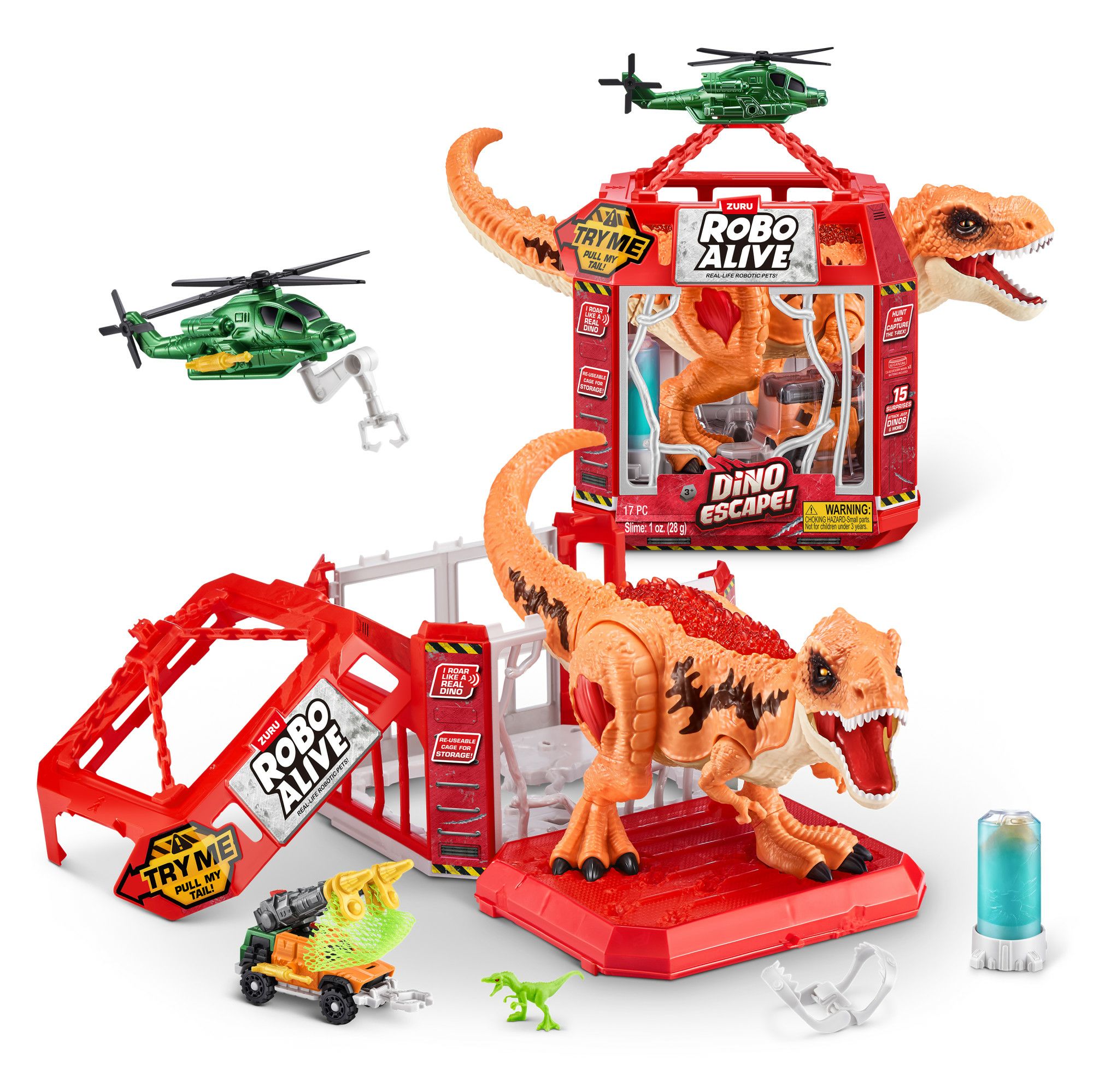 Robo Alive Dino Escape Speelgoed Figuurset - Dinosaurus - Jongen/Meisje - 3 jaar+
