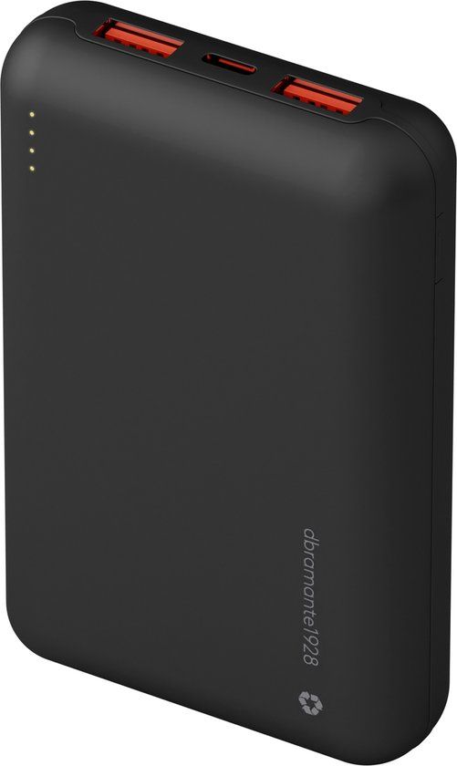 dbramante1928 Powerbank 20.000 mAh - Zwart