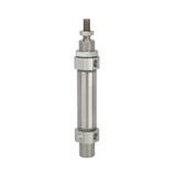 Riegler 11.DM.32030 Ronde cilinder »MI« dubbelwerkende magneet zuiger Ø 32 hub 30 aansluiting G 1/8 werkdr. 1-10 bar temp. -20 °C tot 70 °C