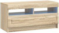 vidaXL LED tv-meubel Sonoma Eiken Bewerkt hout