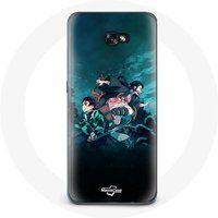 Maniacase Hoesje voor Samsung Galaxy A5 2017 Demon Slayer Manga Tanjiro en Nezuko