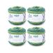 Gründl Lolly Pop haak- en breigaren (wolachtig en wasbaar universeel garen, 100% polyacryl, 150 g/240 m, naalddikte: 5-6, 4 x 150 g), Mint Swirl, 24 x 24 x 10 cm
