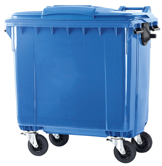 - Kunststof Container 770 liter, Blauw