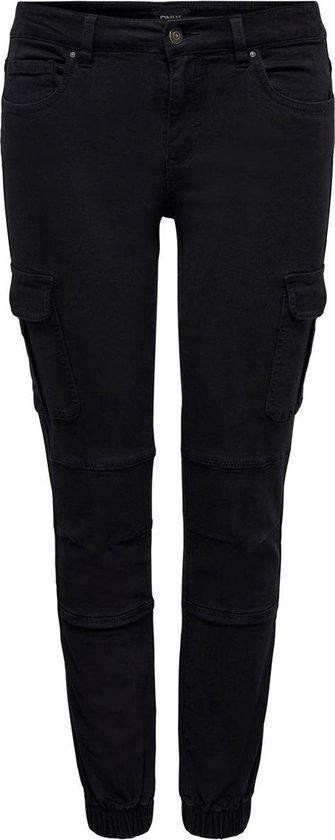 ONLY ONLMISSOURI REG ANK LIFE CARGO PNT NOOS Dames Broek - Zwart - Maat XS