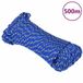 vidaXL Boottouw - 4 mm - 500 m - polypropyleen - blauw