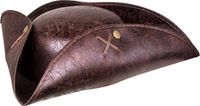 Boland - Hoed Admiraal Valerie - 59 cm - Bruin - Polyester - Vrouwen - Piraten