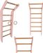 Monkey-Gym Kinder gymnastiek wandrek houten klimladder turnringen toddler