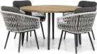 Lifestyle Garden Furniture Western/Montana 130 cm rond dining tuinset 5-delig