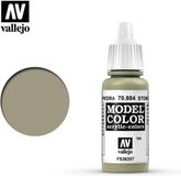 Vallejo Hobbyverf Acrylverf - 70884 Model Color Stone Grey - Acryl Verf flesje - 17 ml