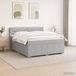 Maison Exclusive - Lit boxspring avec matelas Gris clair 140 x 190 cm Tissu