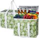 Sac isotherme thermique pour aliments réfrigérés et isolés, idéal pour les courses (noir) - 1 x, Leaf, organisateur de sac