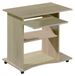 Bureau aspect chêne aggloméré avec roulettes 80x50x75 cm