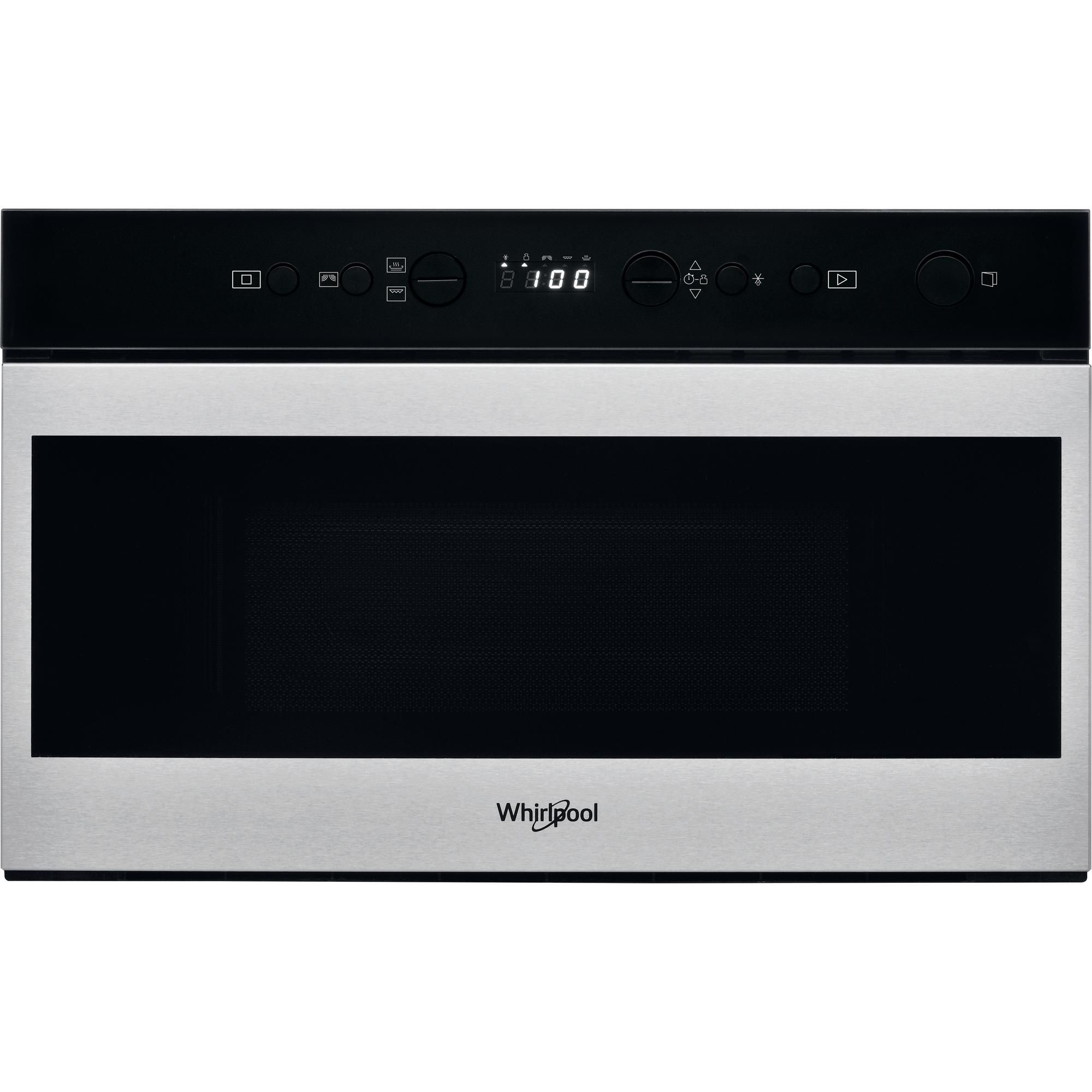 Whirlpool W7 MN840 Ingebouwde Grill-magnetron 22 l 750 W Roestvrijstaal
