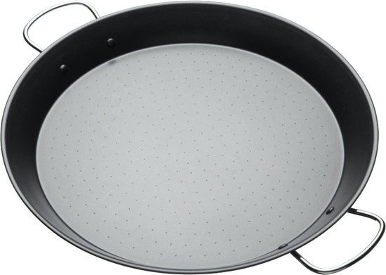 KitchenCraft Paella Pan - 40cm - Non-stick - Black