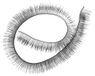 4 faux cils en nylon, noir, 20 cm, pour auto-décoration
