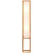 Brilliant Vloerlamp in natuurstijl - decoratieve staande lamp met voetschakelaar geschikt voor E27 lampen van hout/textiel, in natuur/wit - 1,2m hoogte, 93093Z09