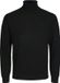 JACK & JONES Mark merino knit rollneck slim fit - heren trui wol met col - zwart