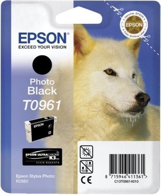 Epson T0961 - Photo Black Ink Cartridge - Original