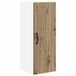 vidaXL - Wandkast - LUCCA - Artisanaal - eiken - 30 x 31 x 80 cm - Bewerkt hout
