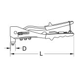 KS Tools Standaard Handklinknagel - 270mm - 1 Stuk
