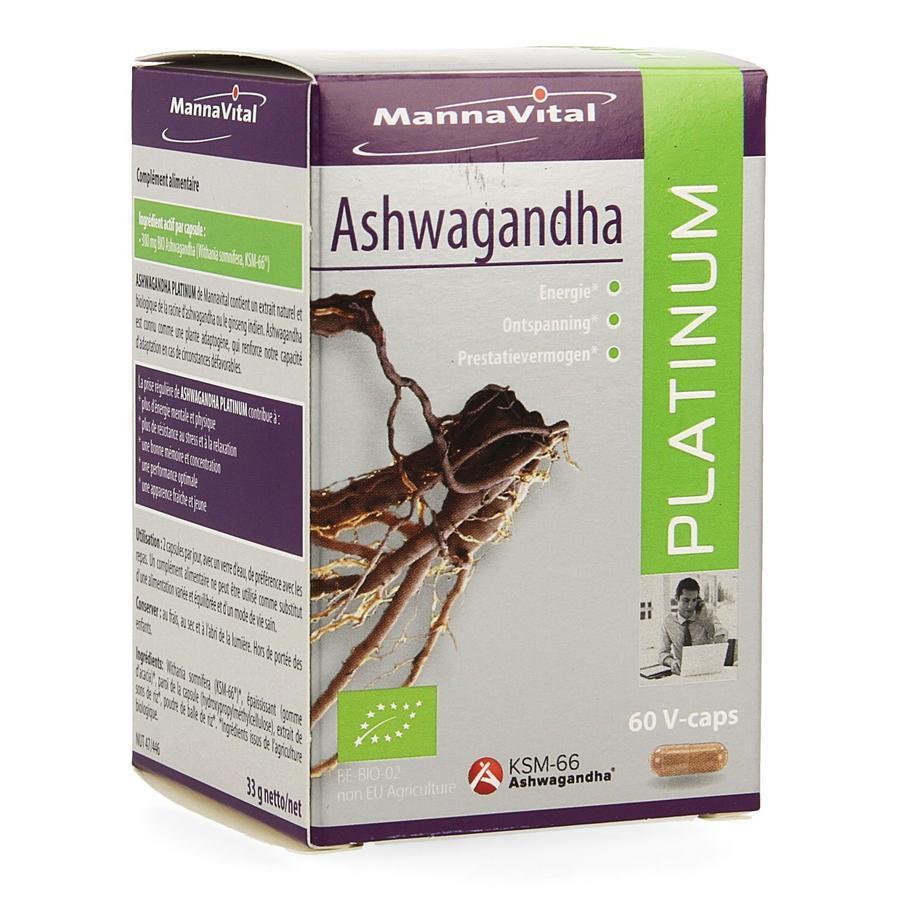 Mannavital Ashwagandha Platinum Vegacaps 60st