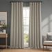 HPD Half Price Drapes Faux Linnen kamer verduisterende gordijnen - 84 inch lange luxe linnen gordijnen voor slaapkamer en woonkamer (1 paneel), 50 W x 84 L, havermout