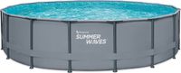 Summer Waves - Opzetzwembad - Rond - 549 cm - Inclusief afdekzeil, filterpomp, ladder en grondzeil