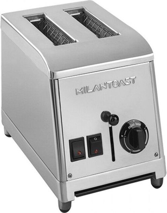 Milan Toast Broodrooster 2-Sleuven - RVS - 1300W