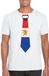 Bellatio Decorations Nederland Wit t-shirt met Hollandse vlag stropdas heren - Nederland supporter M