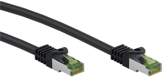 Goobay S/FTP CAT8.1 40 Gigabit Netwerkkabel - CU - 15 meter - Zwart